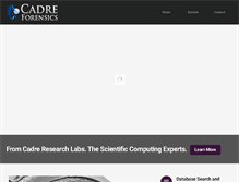 Tablet Screenshot of cadreforensics.com